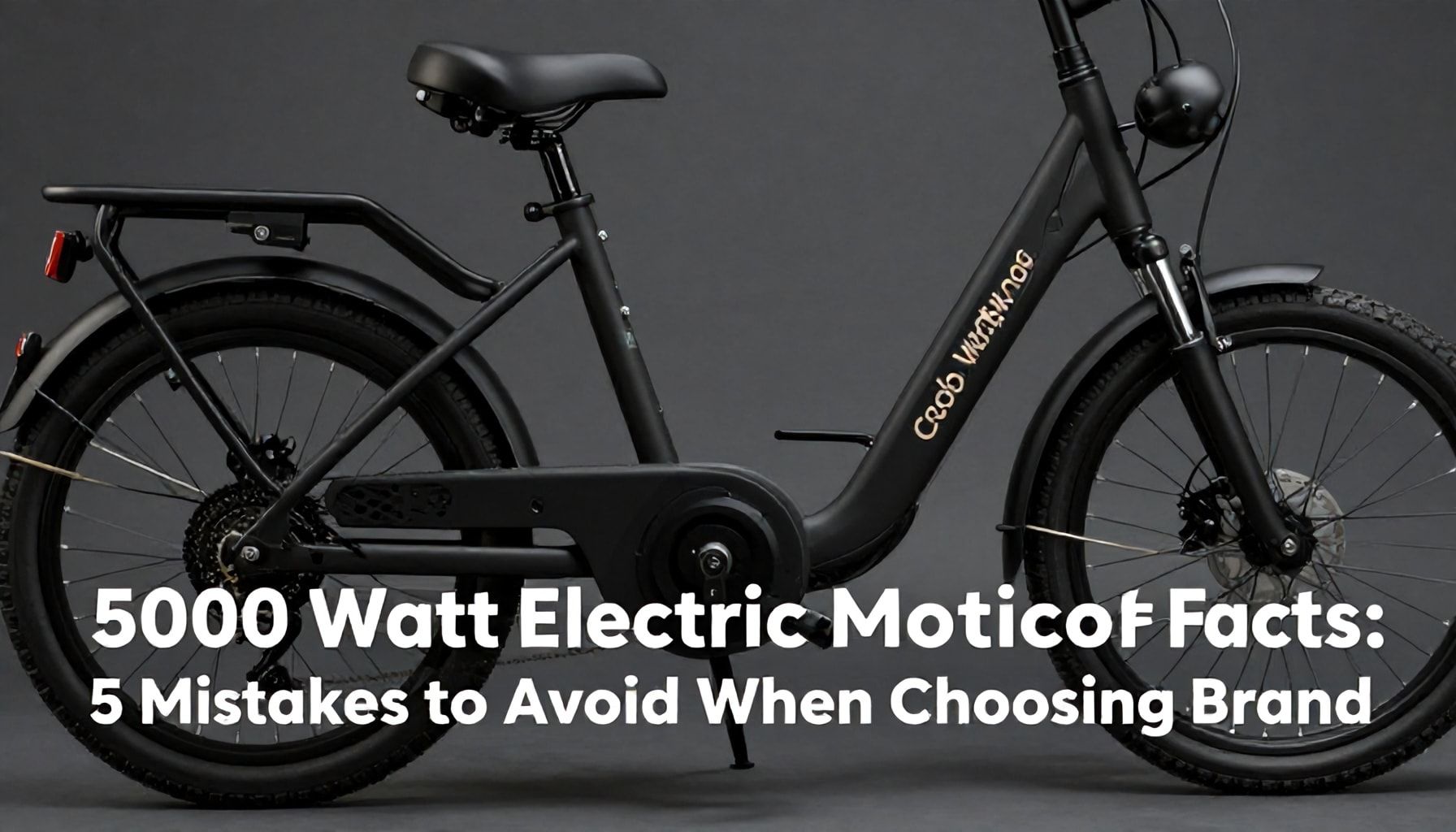 5000 Watt Elektrikli Bisiklet Motoru Gerçekleri: Marka Seçiminde Yapmanız Gereken 5 Hata*