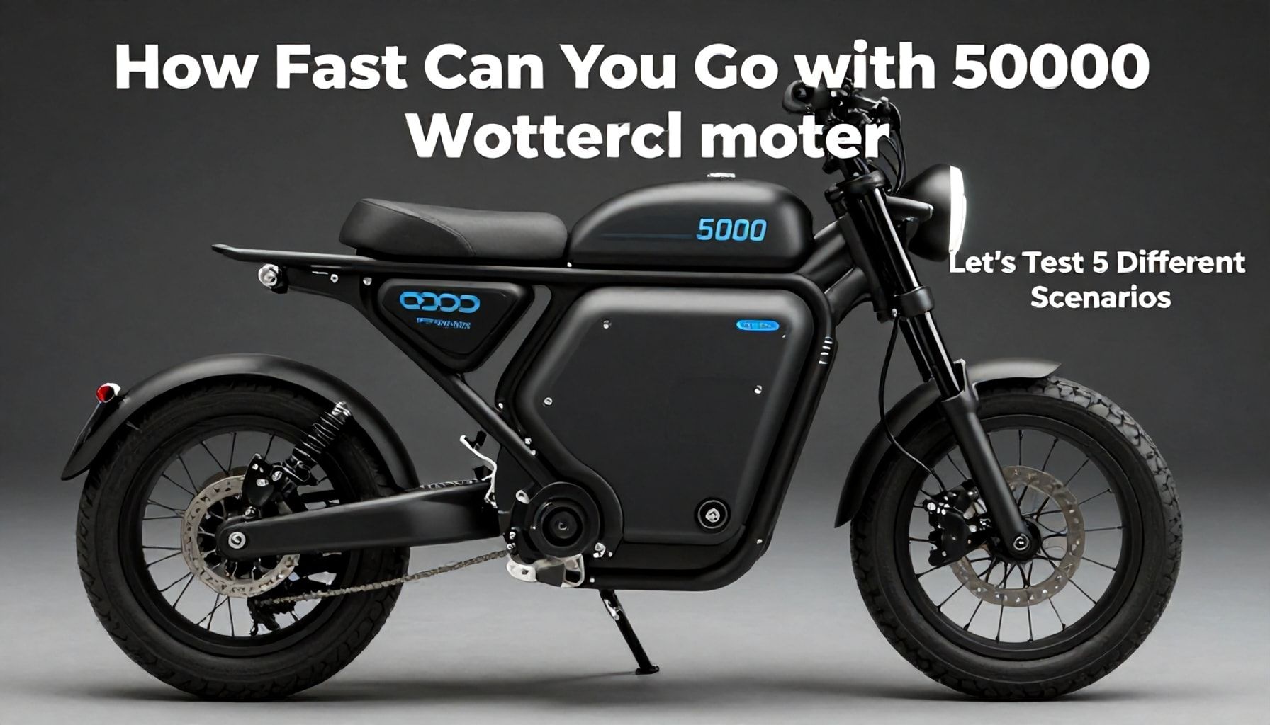 5000 Watt Elektrikli Bisiklet Motoru ile Ne Kadar Hızlı Gidilebilir? 5 Farklı Durumda Test Edelim*