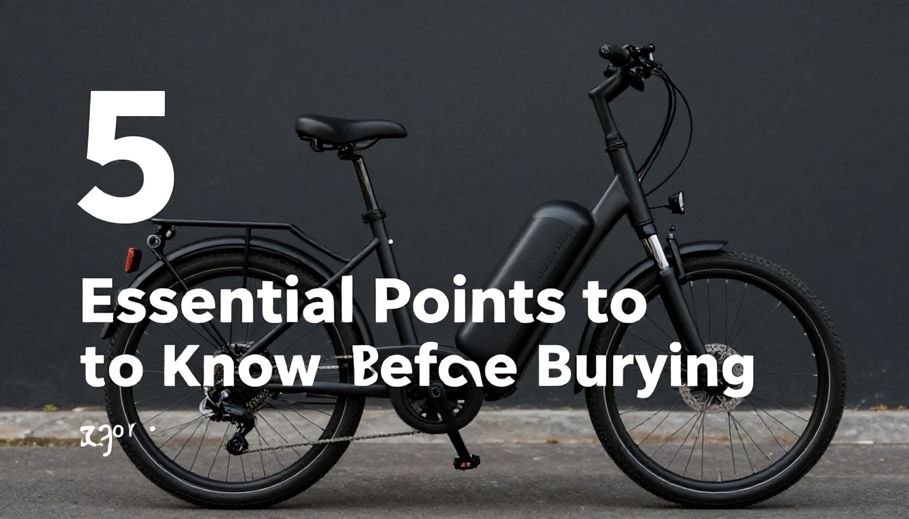Elektrikli Bisiklet Satın Almadan Önce Bilmeniz Gereken 5 Temel Nokta*
