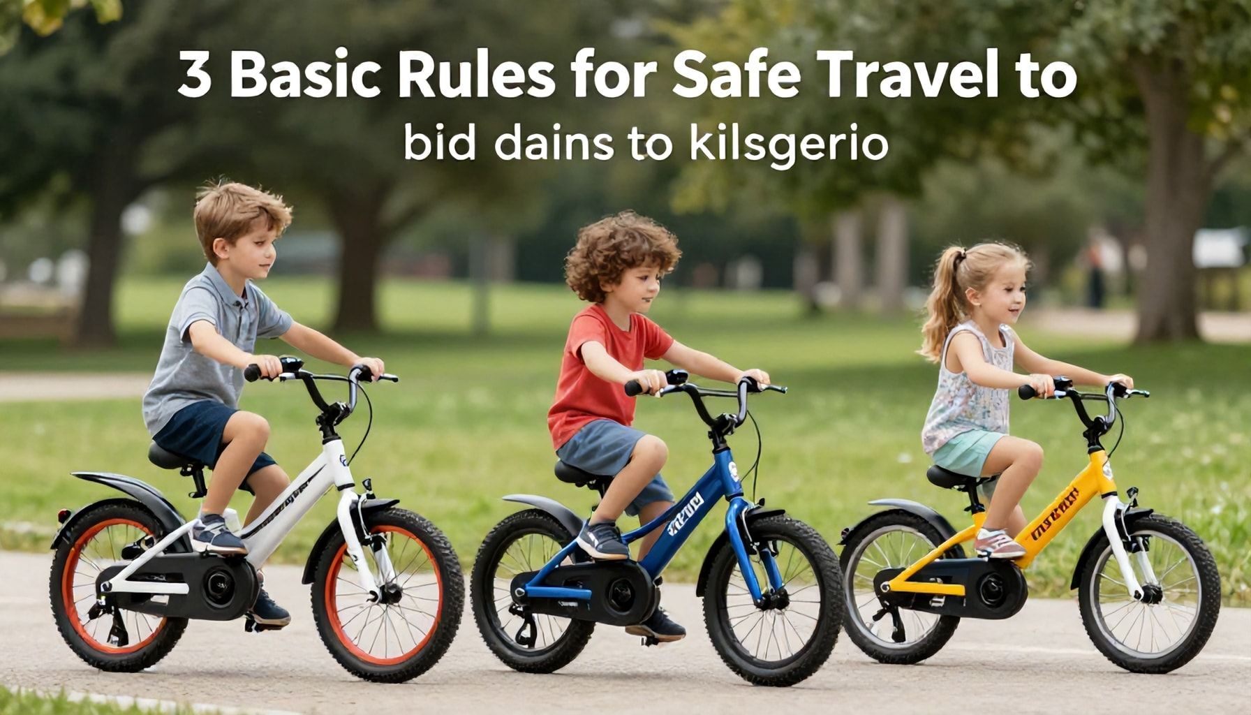 Elektrikli Çocuk Bisikleti ile Güvenli Seyahatler için 3 Temel Kurallı"*