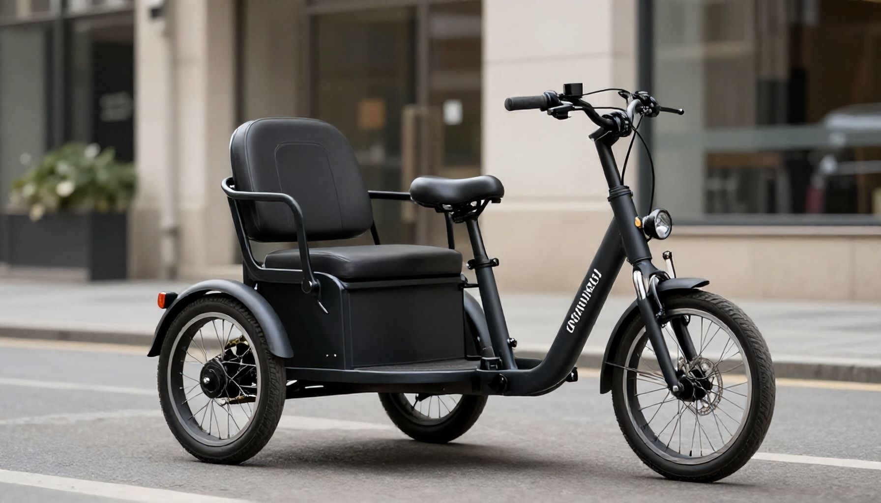 Elektrikli üç tekerlekli bisikletle rahat ve verimli seyahatler yapın*