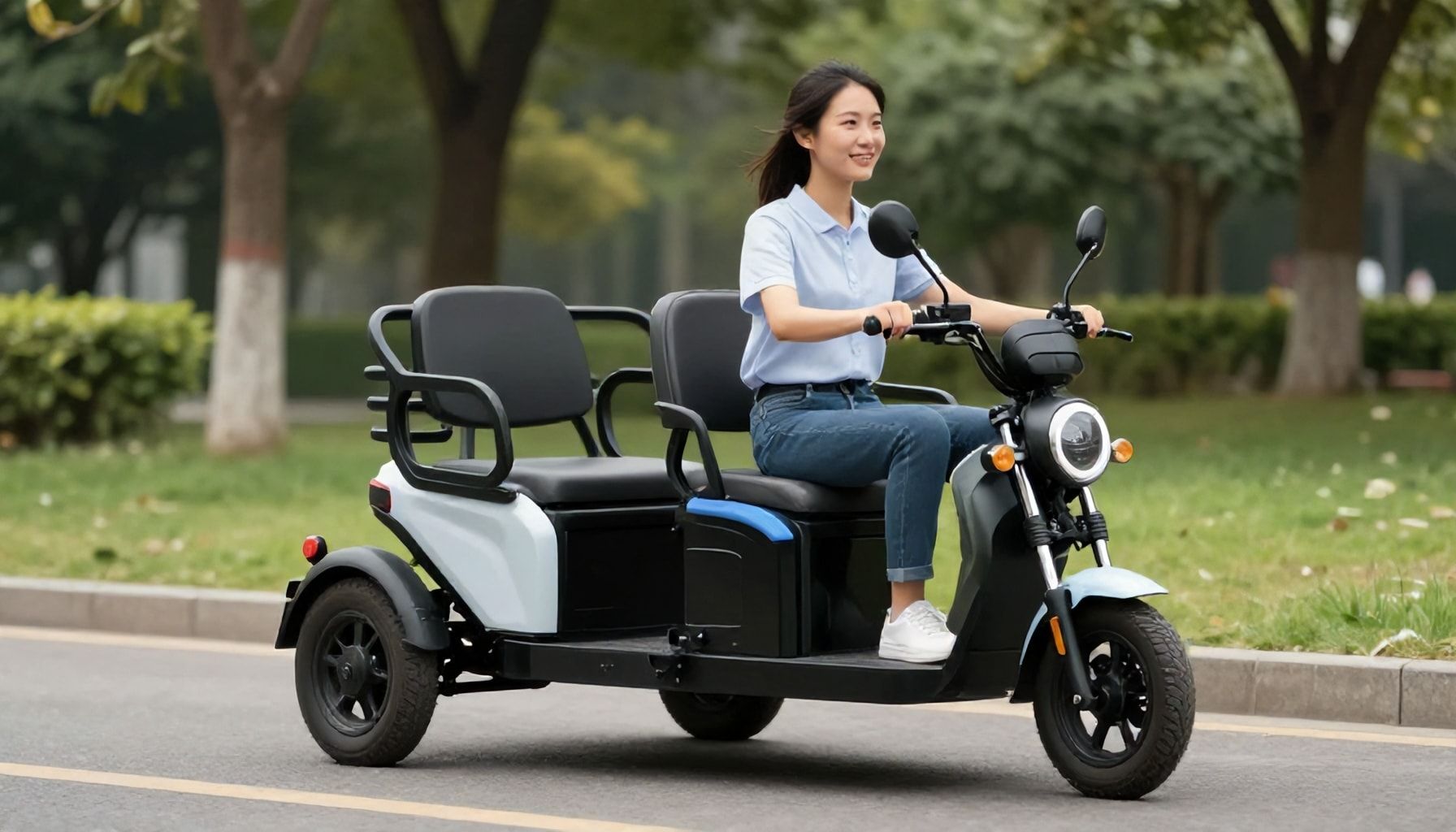 Elektrikli üç tekerli bisikletle güvenli ve rahat seyahat nasıl yapılır?*