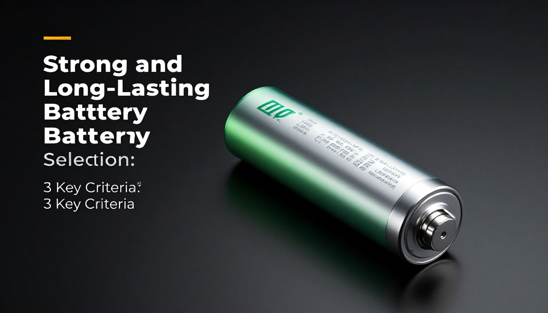 Güçlü ve Uzun Ömürlü Batarya Seçiminiz İçin 3 Ana Kriter*