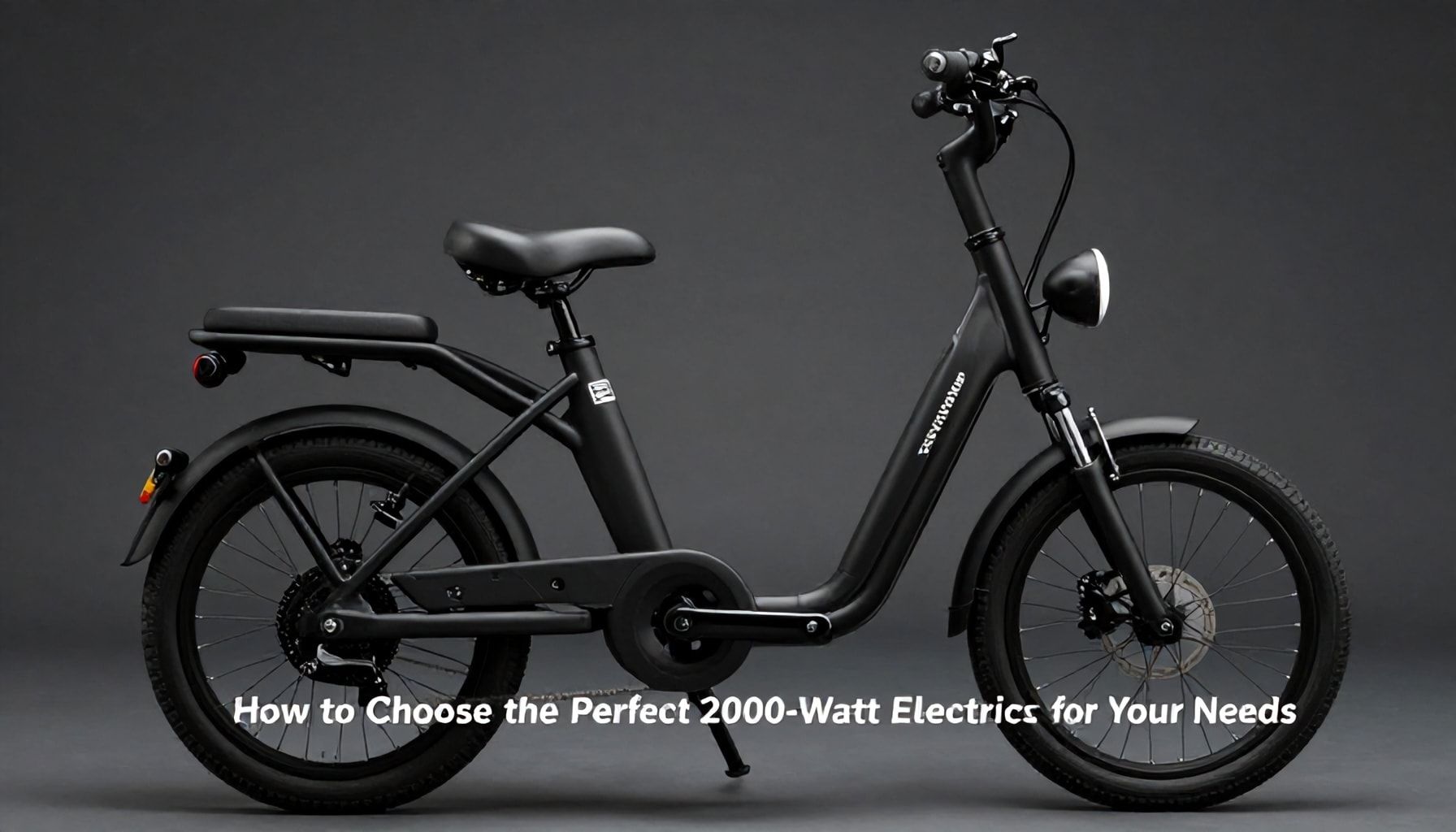 How to Choose the Perfect 2000 Watt Electric Bike for Your Needs*